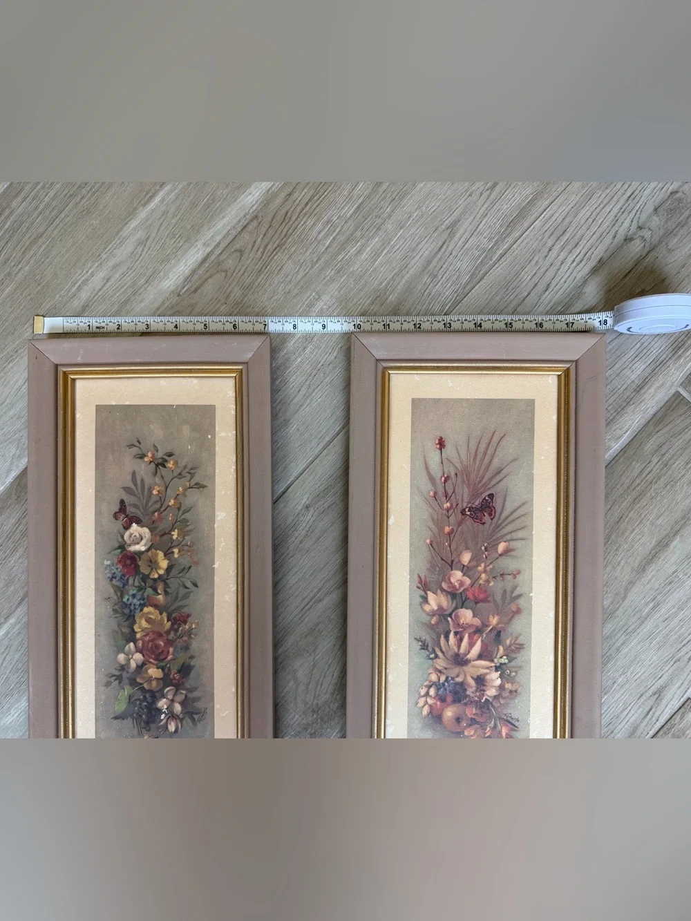 Vintages Magee Co Set of 2 Cottage Core Floral Prints